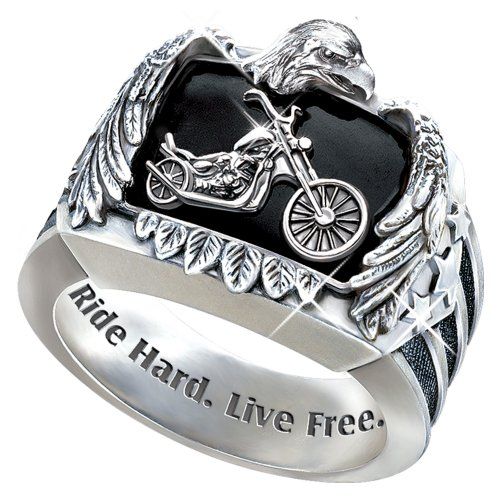 Harley-Davidson Men's Bar & Shield Curb Link Stainless Steel Metal Ring  (15), Harley Davidson - Walmart.com